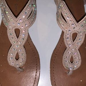 Madden girl rhinestone sandals 7.5